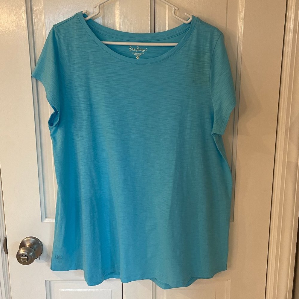 Lilly Pulitzer Betsey Top (NWT!) Pool House Blue - Ladies XL